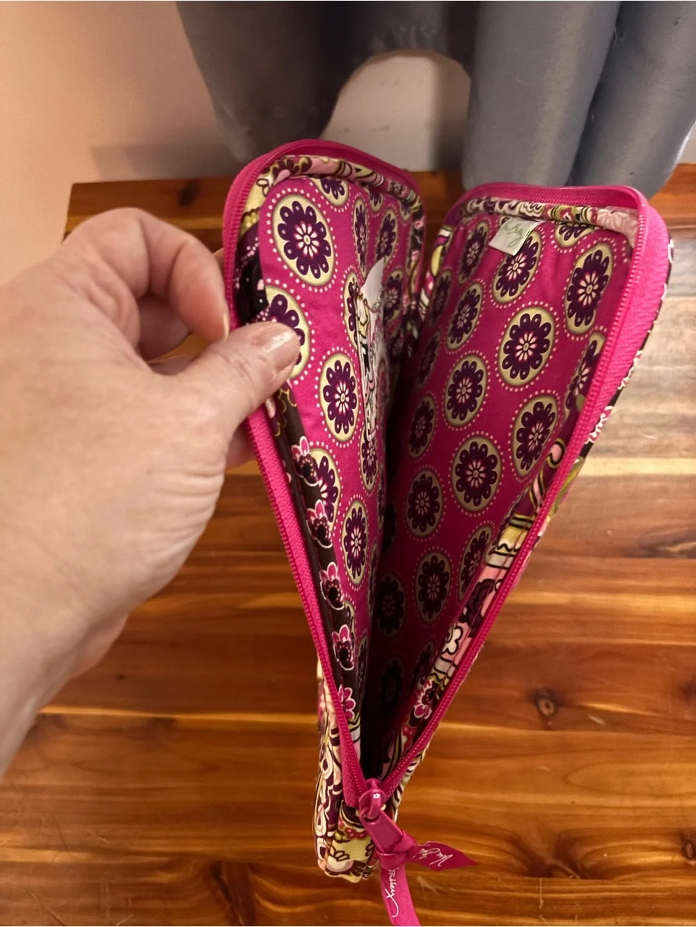 Vera Bradley Pink Paisley Quilted Tablet Sleeve